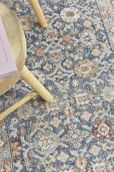 Medina Dark Blue Runner Rug A156A