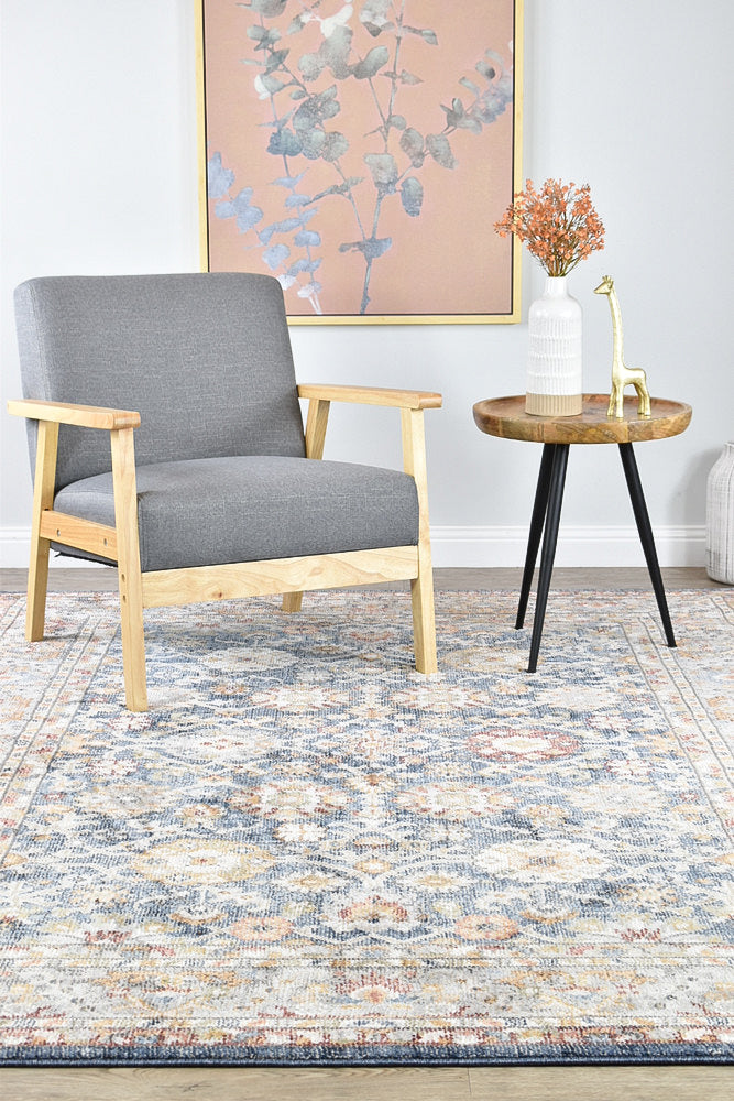 Medina Dark Blue Rug - Turkish-inspired modern rug from Treasures of Turkey