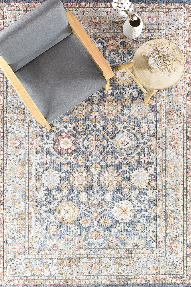 Medina Dark Blue Rug - Turkish-inspired modern rug from Treasures of Turkey