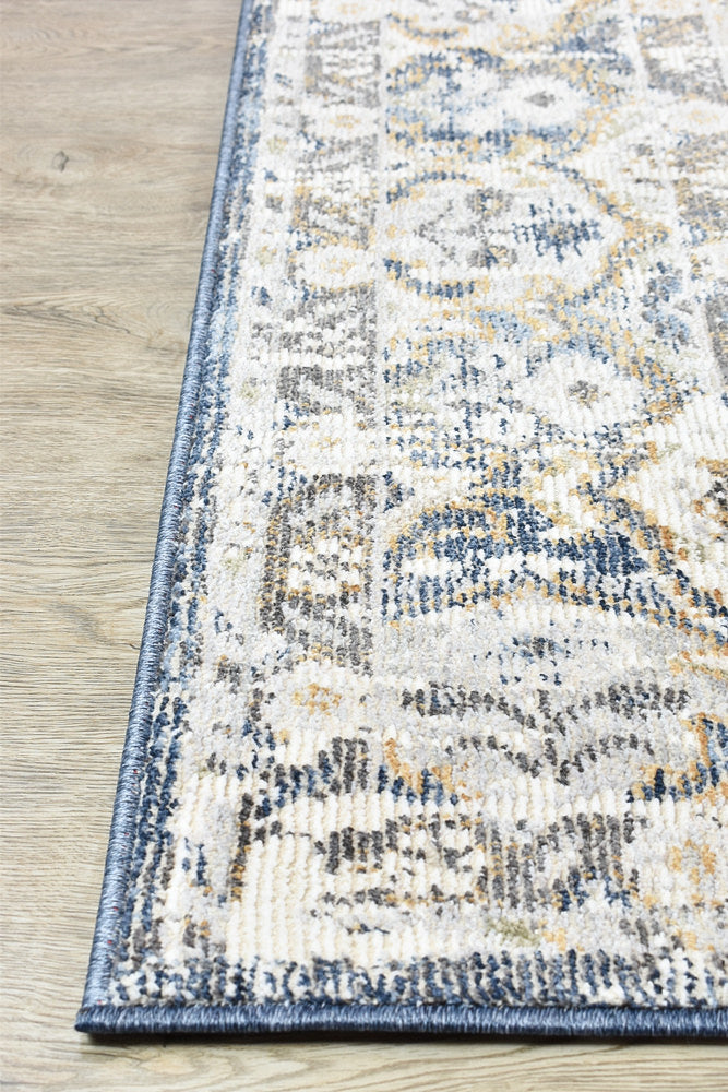Medina Dark Blue Rug - Turkish-inspired modern rug from Treasures of Turkey