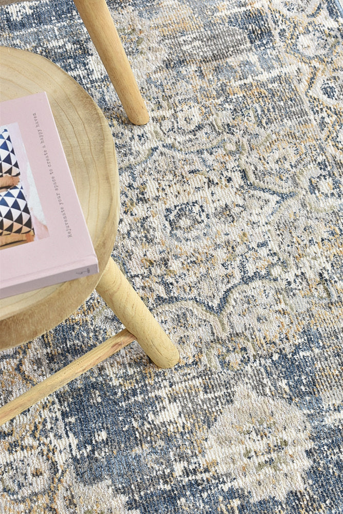 Medina Dark Blue Rug - Turkish-inspired modern rug from Treasures of Turkey