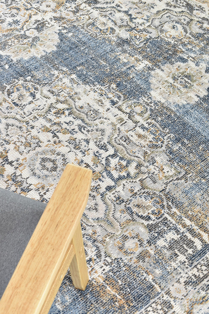 Medina Dark Blue Rug - Turkish-inspired modern rug from Treasures of Turkey