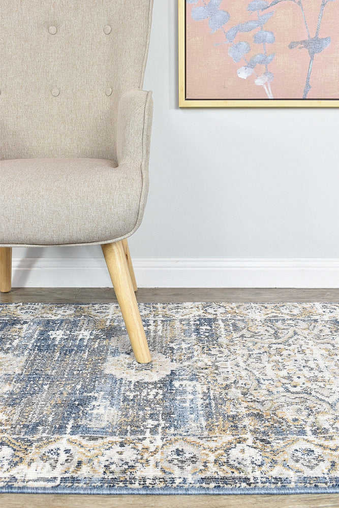 Medina Dark Blue Rug - Turkish-inspired modern rug from Treasures of Turkey