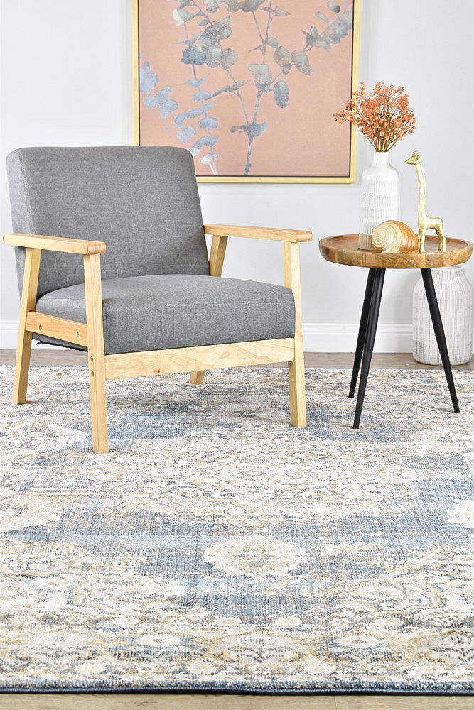 Medina Dark Blue Rug - Turkish-inspired modern rug from Treasures of Turkey