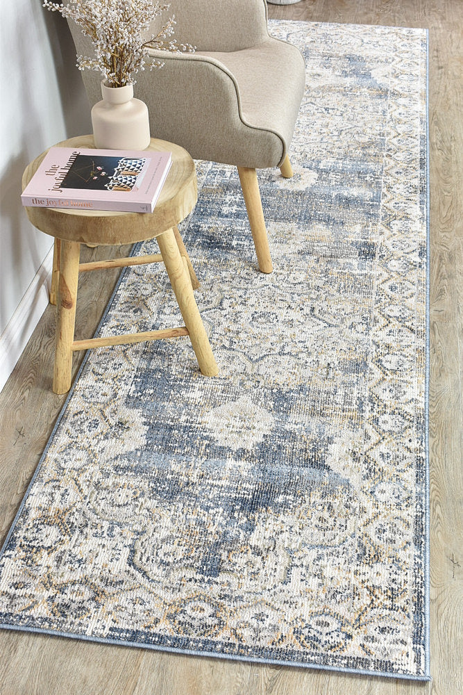Medina Dark Blue Rug - Turkish-inspired modern rug from Treasures of Turkey