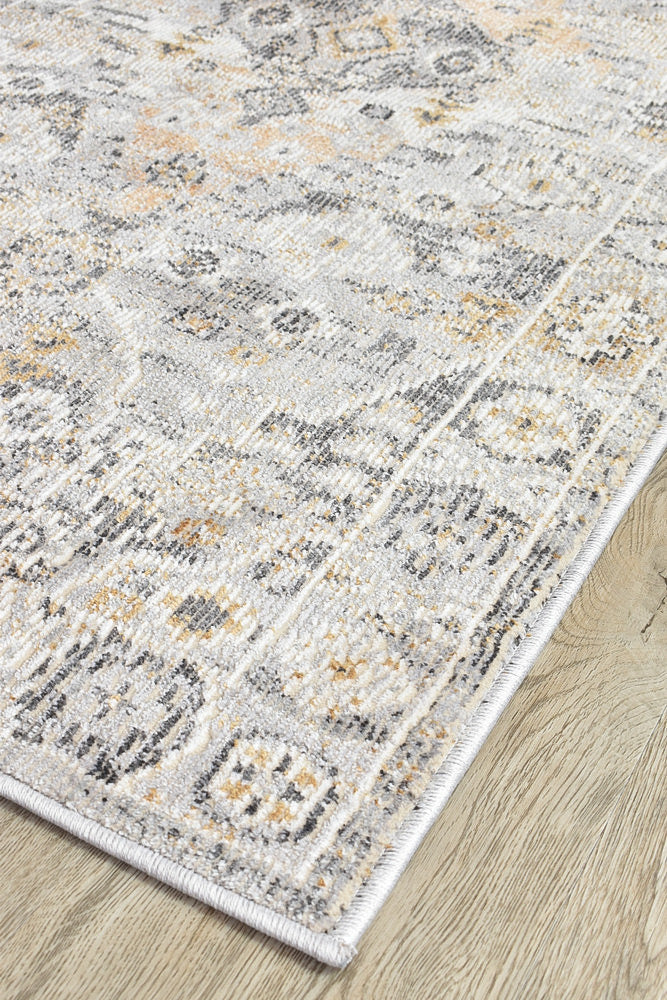 Medina Grey Mustard Rug - Turkish-inspired modern rug from Treasures of Turkey