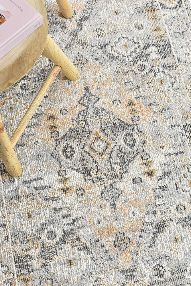 Medina Grey Mustard Rug - Turkish-inspired modern rug from Treasures of Turkey