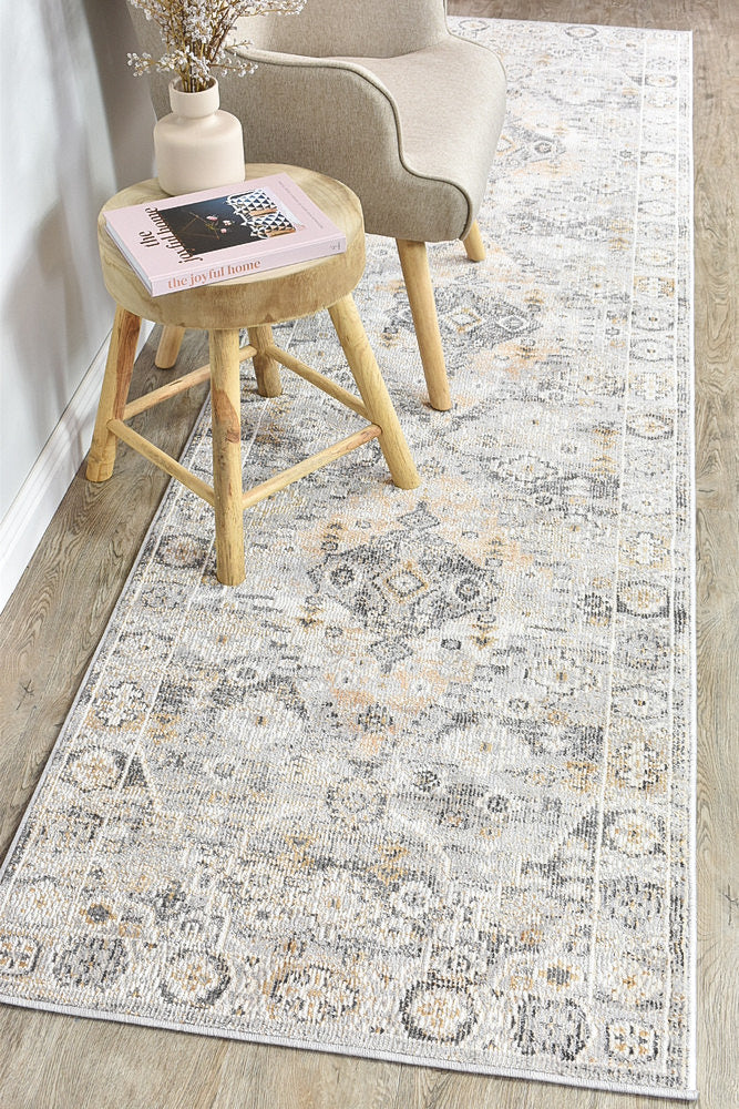 Medina Grey Mustard Rug - Turkish-inspired modern rug from Treasures of Turkey