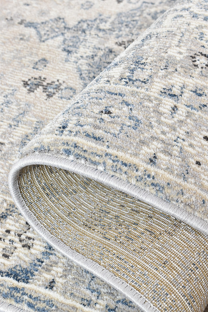 Medina Blue L.Grey Rug - Turkish-inspired modern rug from Treasures of Turkey