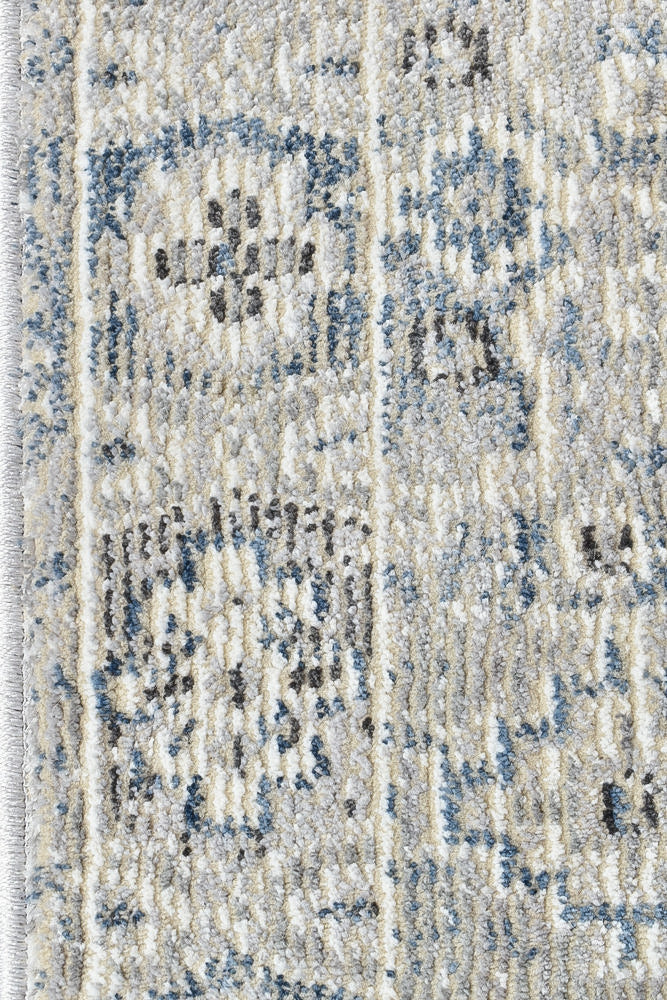 Medina Blue L.Grey Rug - Turkish-inspired modern rug from Treasures of Turkey