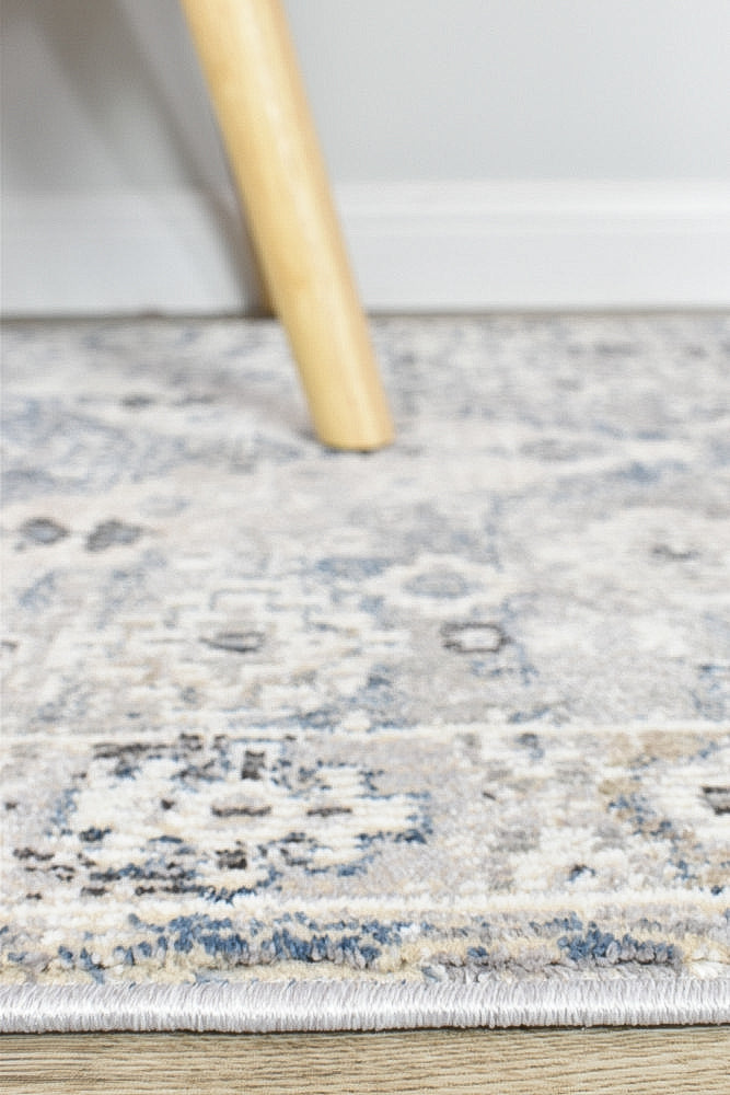 Medina Blue L.Grey Rug - Turkish-inspired modern rug from Treasures of Turkey