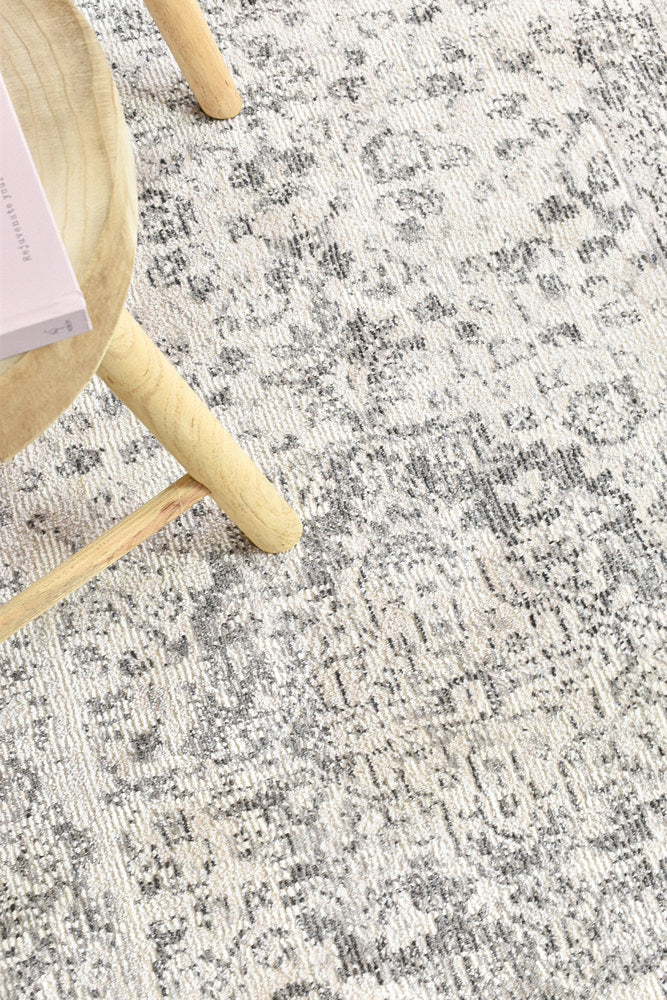 Medina Grey Runner Rug - Turkish-inspired hallway runner rug from Treasures of Turkey