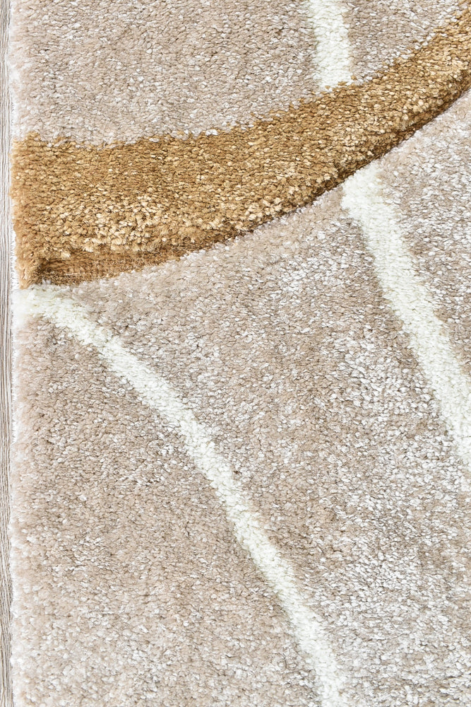 Dahlia Beige Dark Beige Rug - Turkish-inspired modern rug from Treasures of Turkey