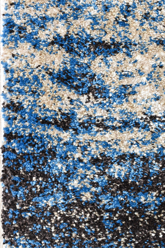 Dahlia White Blue Rug - Turkish-inspired modern rug from Treasures of Turkey