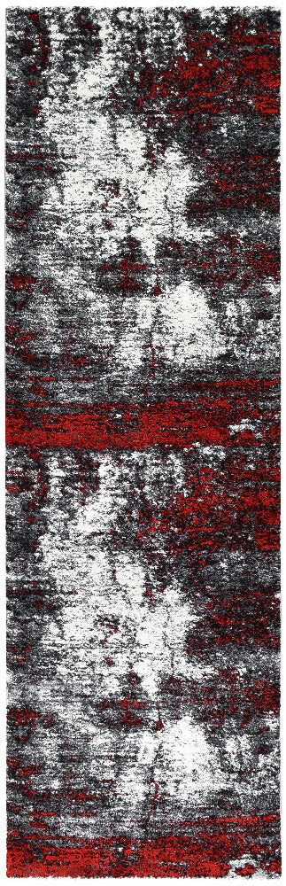 Dahlia White Red Rug - Turkish-inspired modern rug from Treasures of Turkey