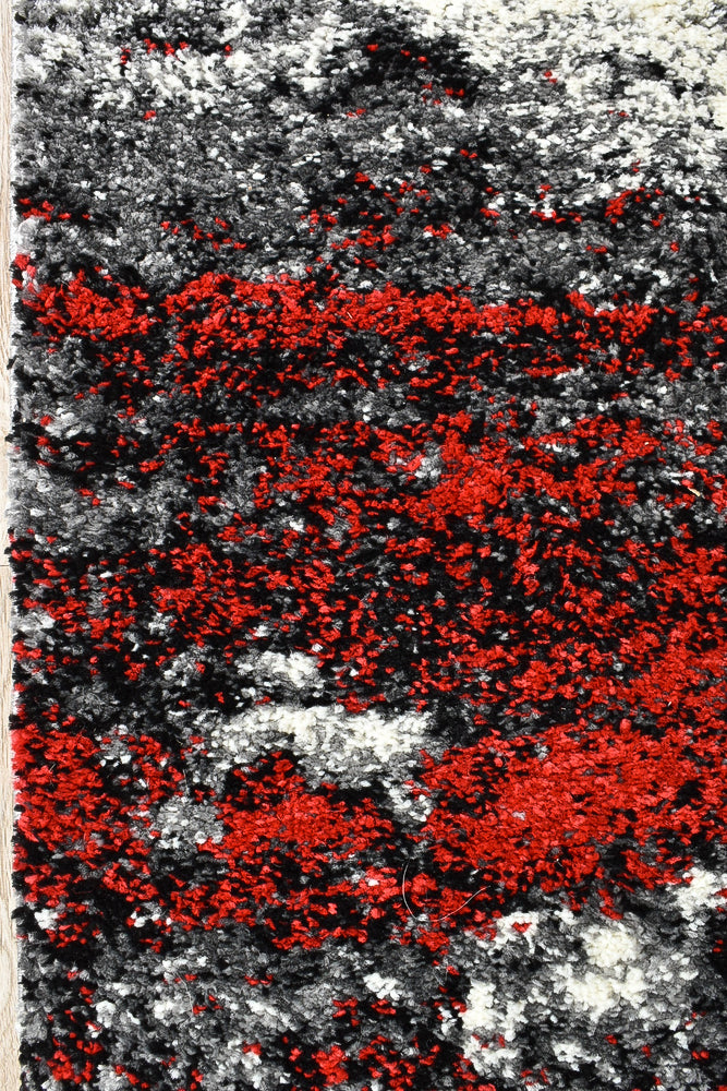 Dahlia White Red Rug - Turkish-inspired modern rug from Treasures of Turkey