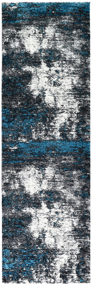 Dahlia White Turquoise Rug - Turkish-inspired modern rug from Treasures of Turkey