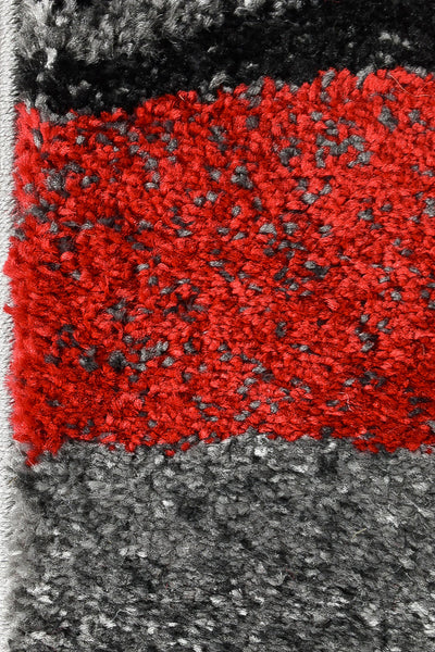 Dahlia 300 Light Grey Red Rug