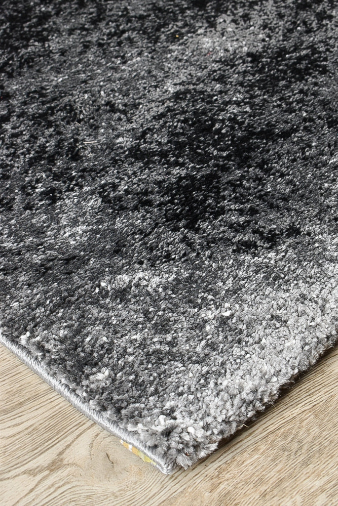 Dahlia Dark Grey White Rug - Turkish-inspired modern rug from Treasures of Turkey