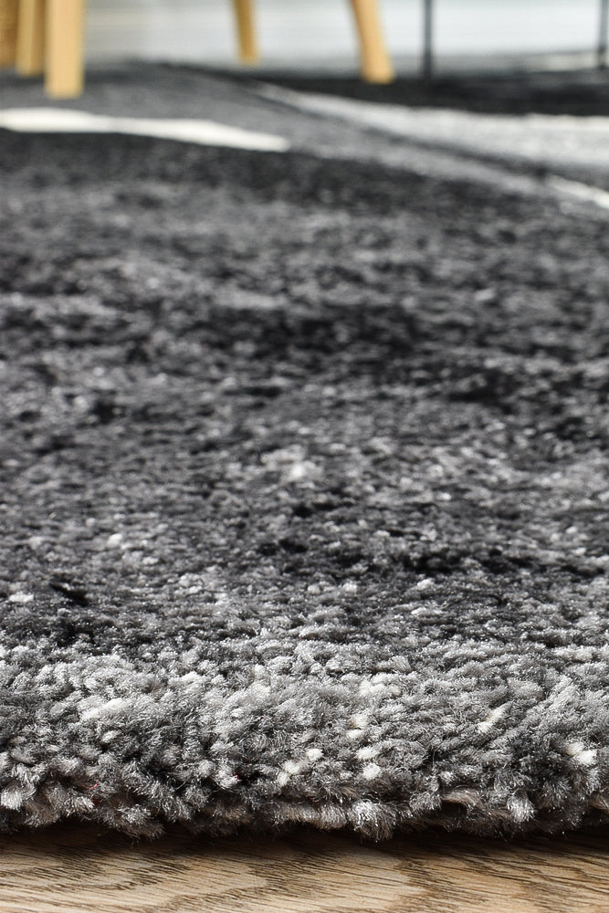 Dahlia Dark Grey White Rug - Turkish-inspired modern rug from Treasures of Turkey