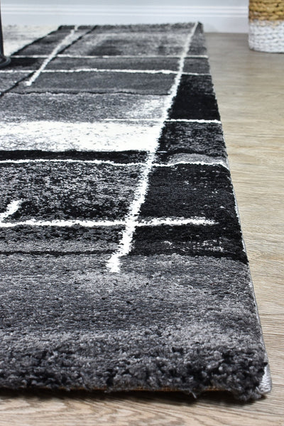 Dahlia 297 Dark Grey Black Rug
