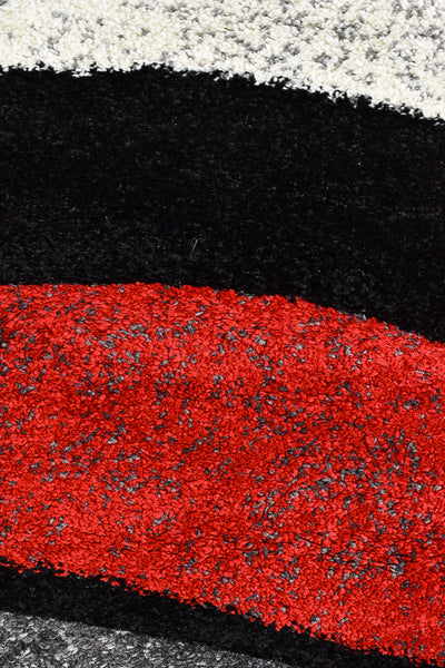 Dahlia 300 Light Grey Red Rug