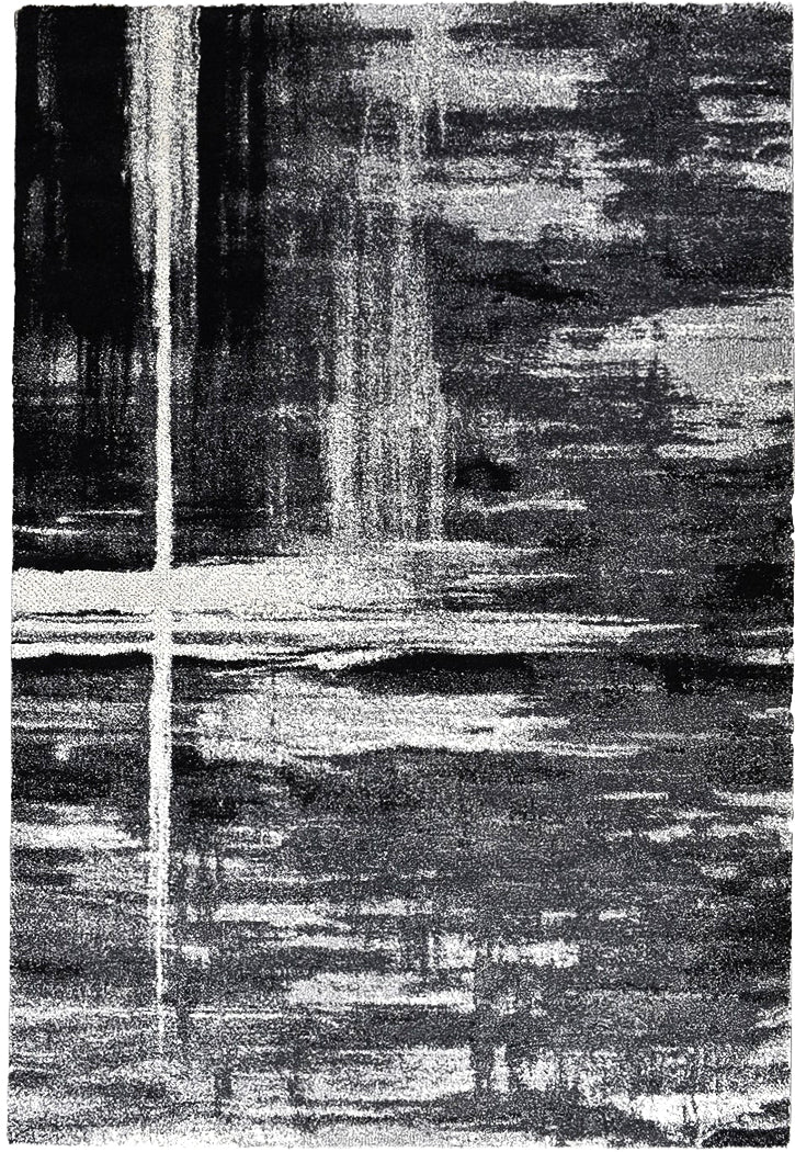 Dahlia Light Grey Dark Grey Rug - Turkish-inspired modern rug from Treasures of Turkey