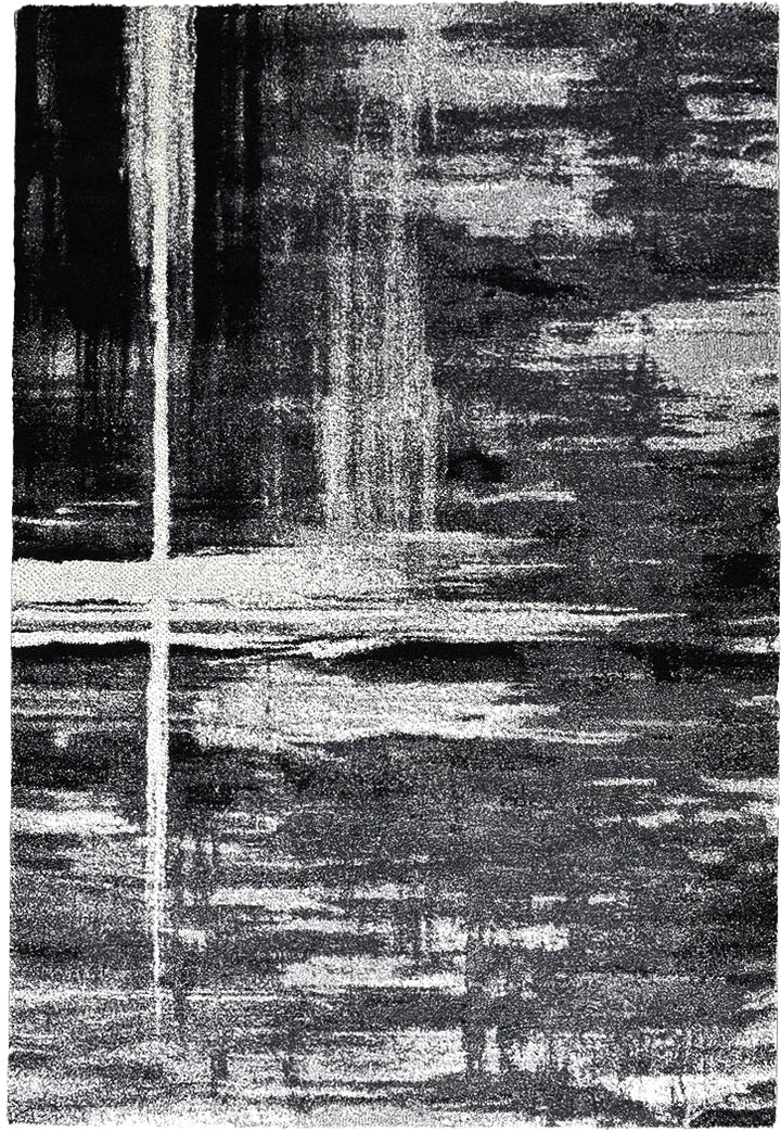 Dahlia Light Grey Dark Grey Rug - Turkish-inspired modern rug from Treasures of Turkey