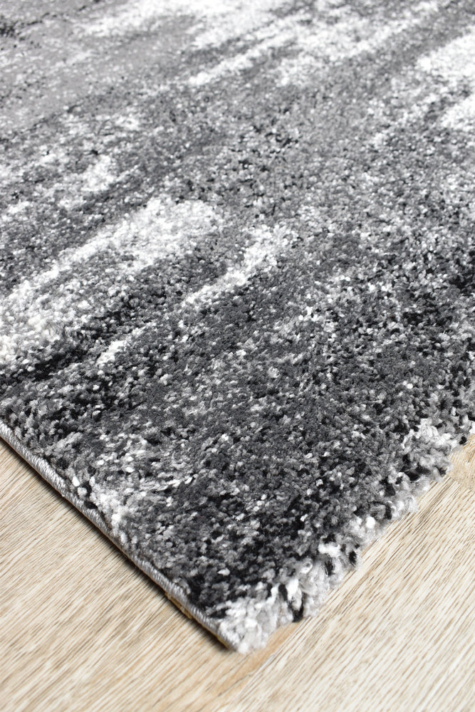 Dahlia Light Grey Dark Grey Rug - Turkish-inspired modern rug from Treasures of Turkey