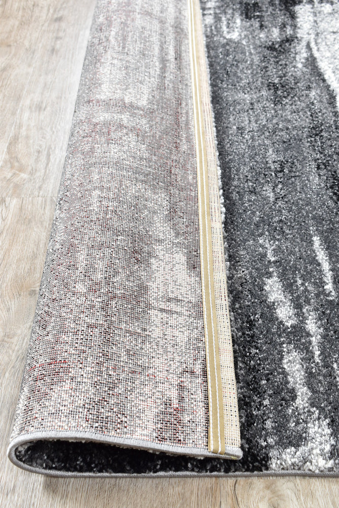 Dahlia Light Grey Dark Grey Rug - Turkish-inspired modern rug from Treasures of Turkey