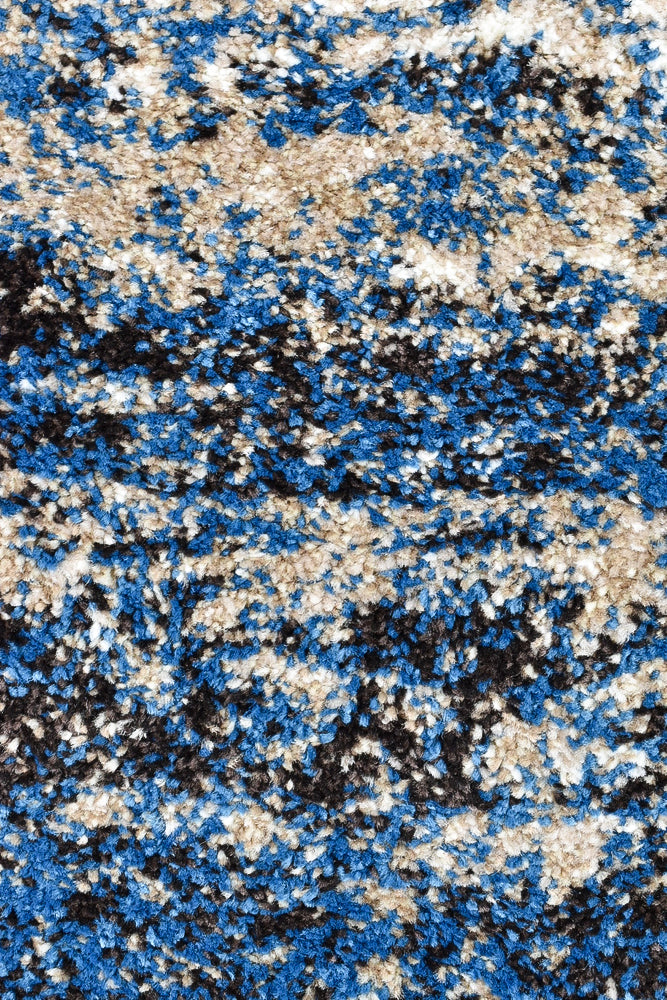 Dahlia White Blue Rug - Turkish-inspired modern rug from Treasures of Turkey