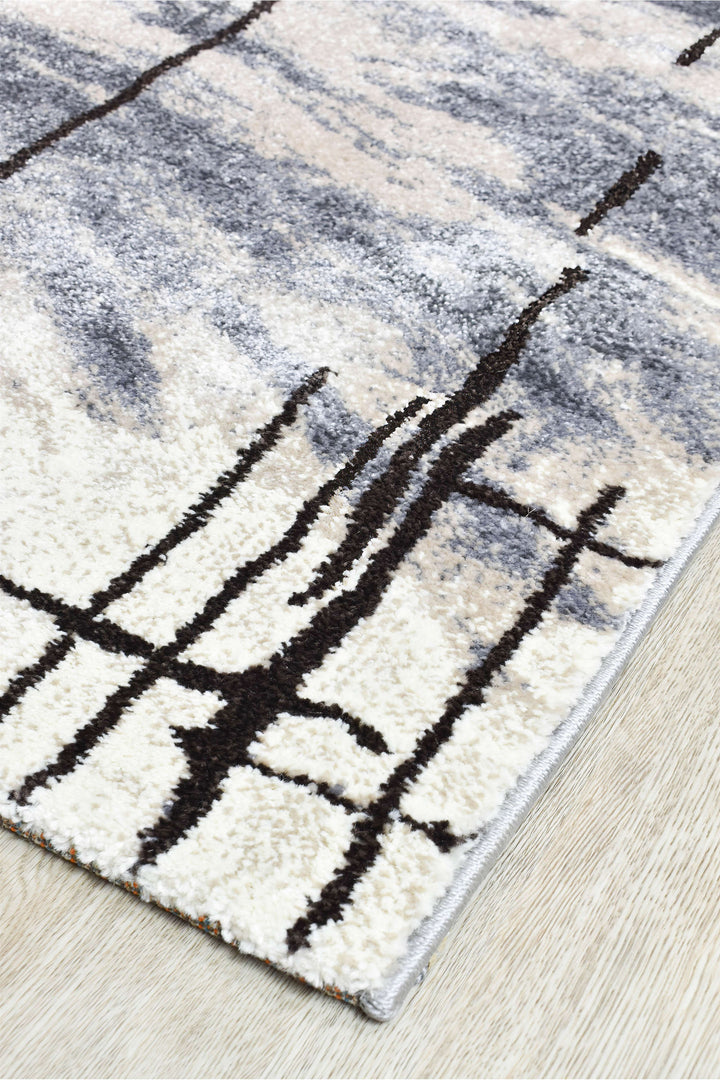 Novus Grey Brown Rug - Turkish-inspired modern rug from Treasures of Turkey