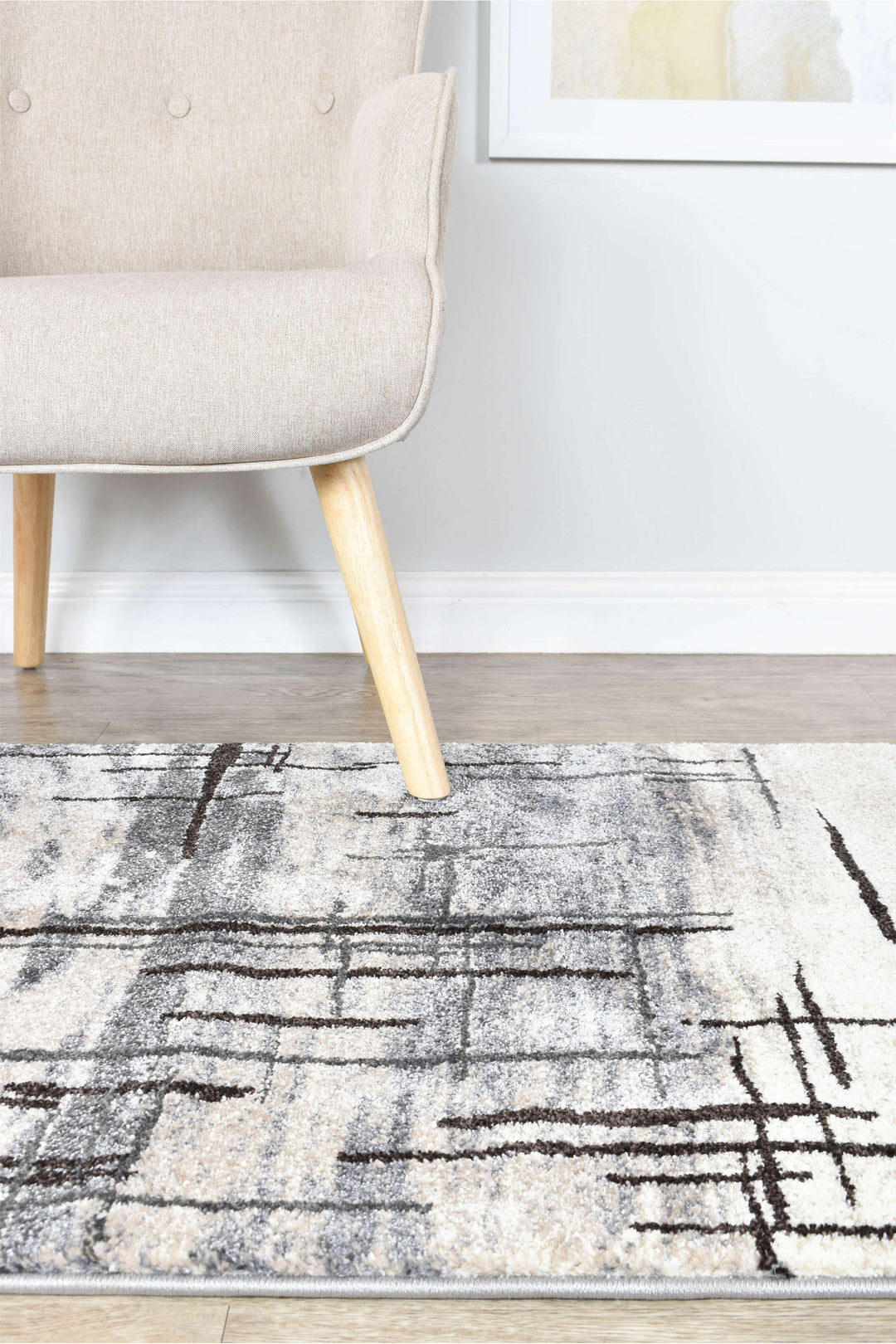 Novus Grey Brown Rug - Turkish-inspired modern rug from Treasures of Turkey