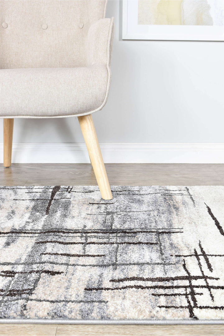 Novus Grey Brown Rug - Turkish-inspired modern rug from Treasures of Turkey