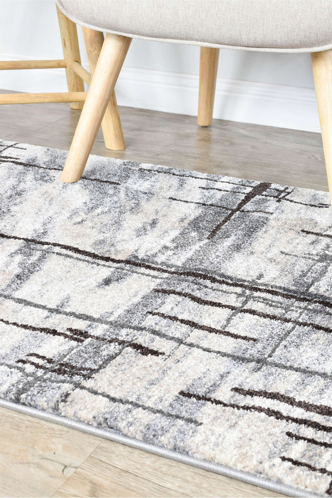 Novus Grey Brown Rug - Turkish-inspired modern rug from Treasures of Turkey