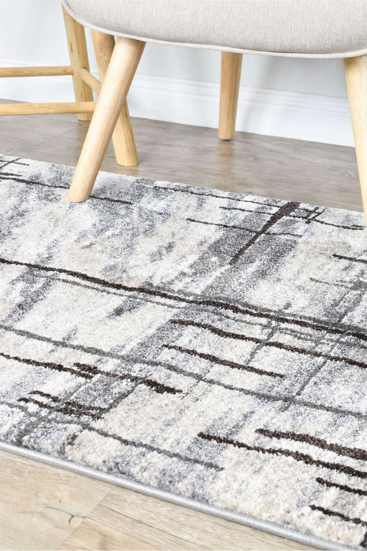 Novus Grey Brown Rug - Turkish-inspired modern rug from Treasures of Turkey