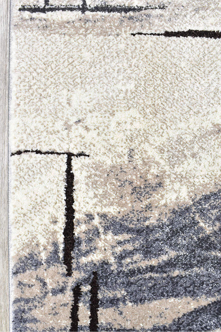 Novus Grey Brown Rug - Turkish-inspired modern rug from Treasures of Turkey