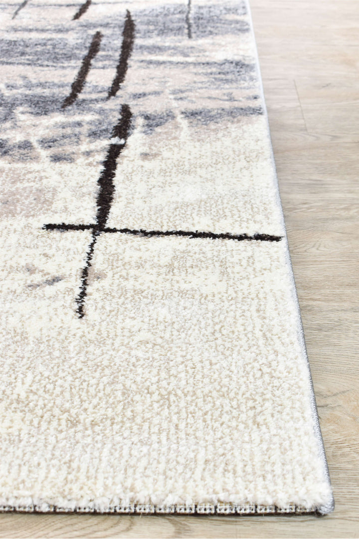 Novus Grey Brown Rug - Turkish-inspired modern rug from Treasures of Turkey
