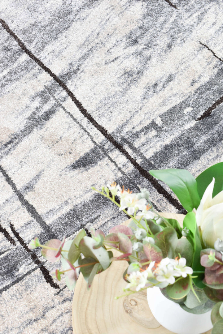 Novus Grey Brown Rug - Turkish-inspired modern rug from Treasures of Turkey