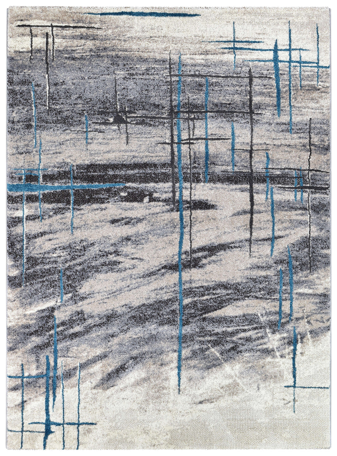Novus 726AA Grey Turquoise Rug - Turkish-inspired modern rug from Treasures of Turkey