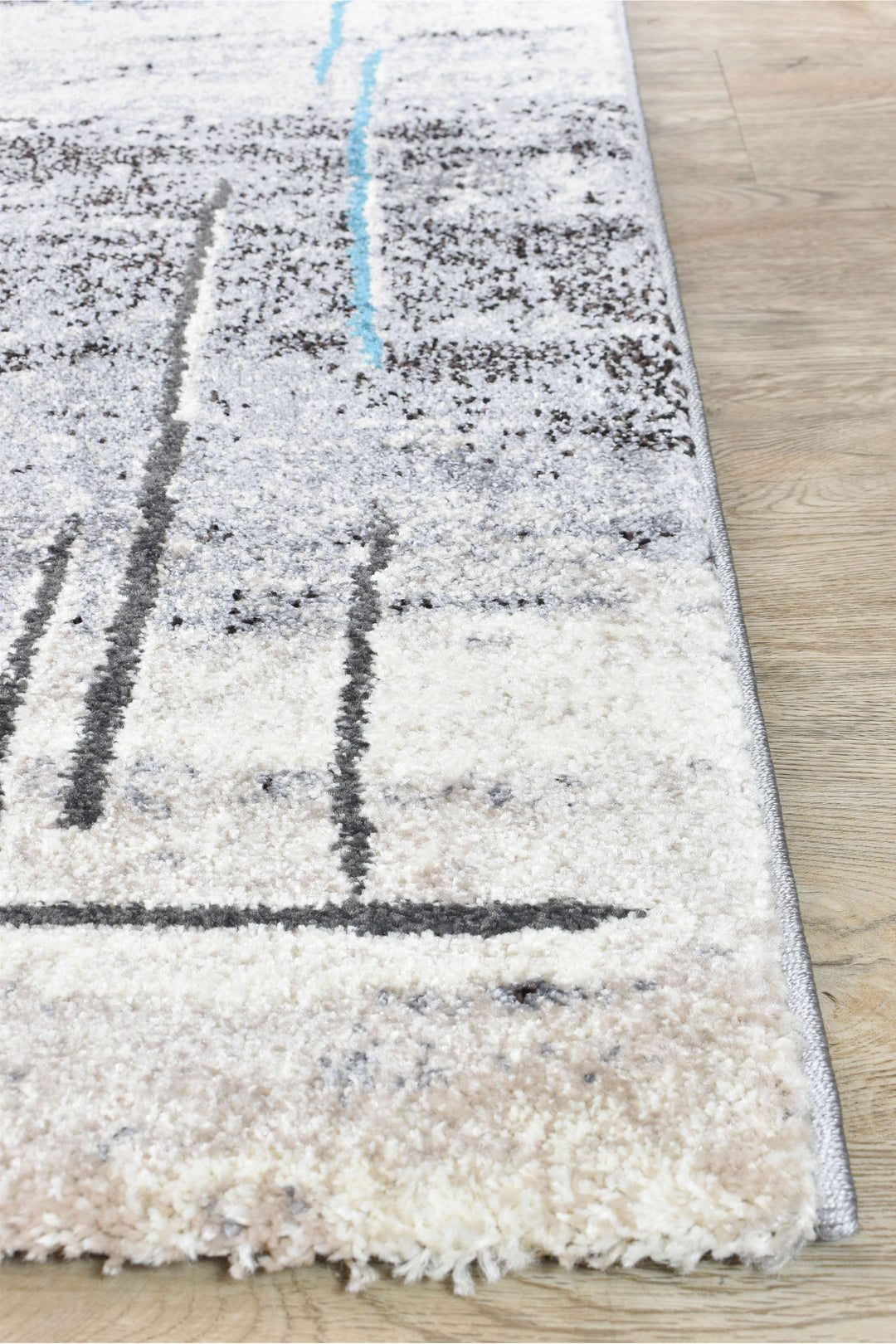 Novus 726AA Grey Turquoise Rug - Turkish-inspired modern rug from Treasures of Turkey