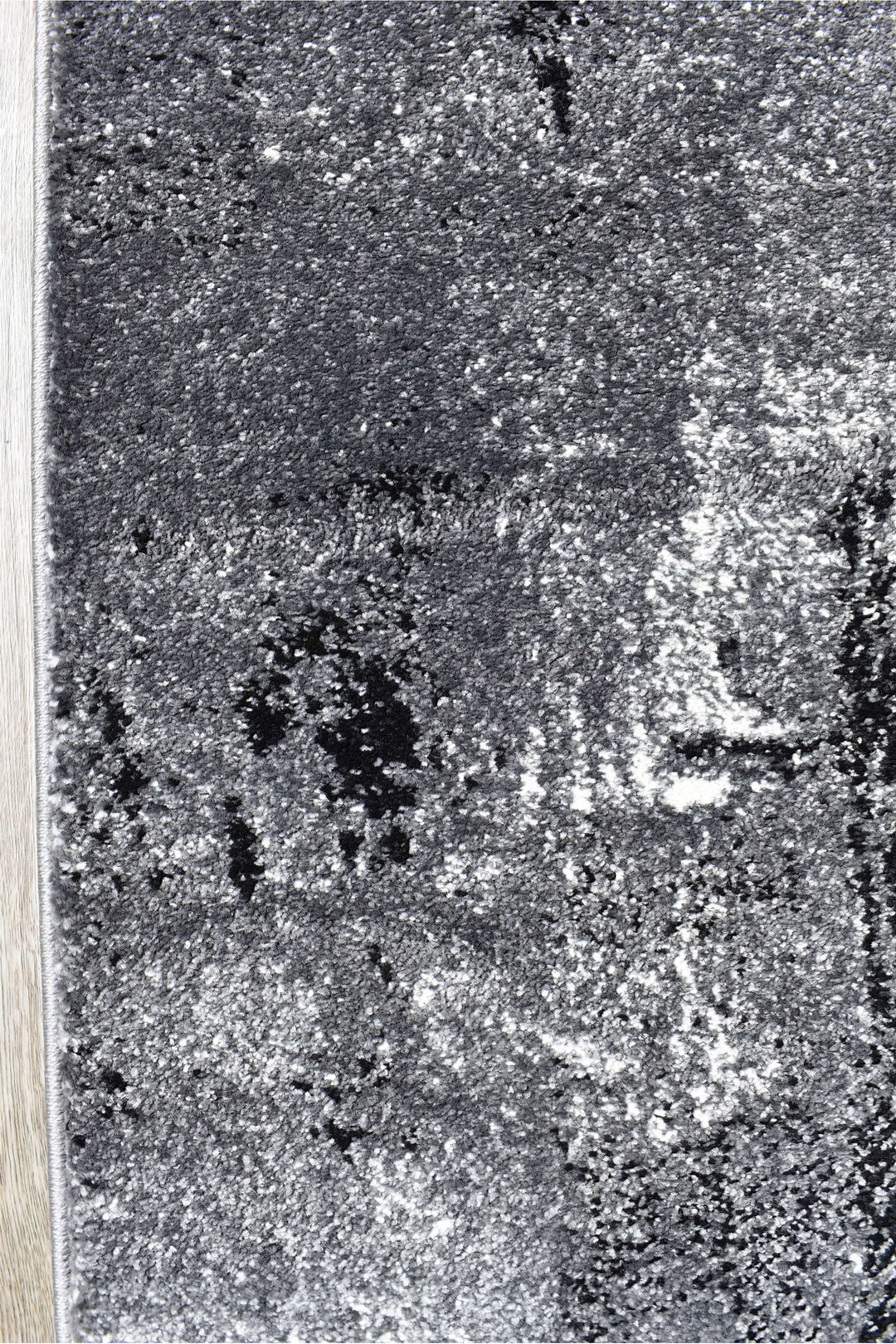 Novas Light Grey Dark Grey Runner - Turkish-inspired hallway runner rug from Treasures of Turkey