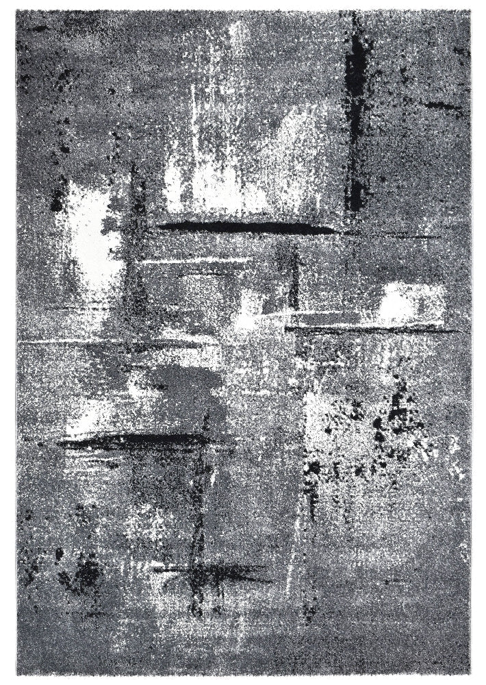 Novas Light Grey Dark Grey Rug - Turkish-inspired modern rug from Treasures of Turkey