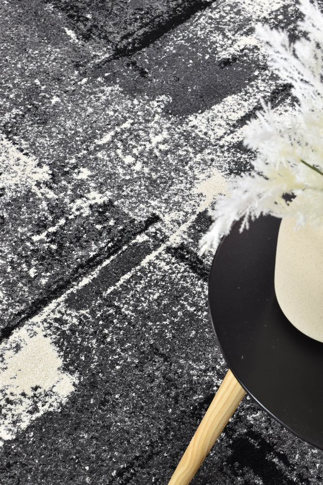 Novas Light Grey Dark Grey Rug - Turkish-inspired modern rug from Treasures of Turkey