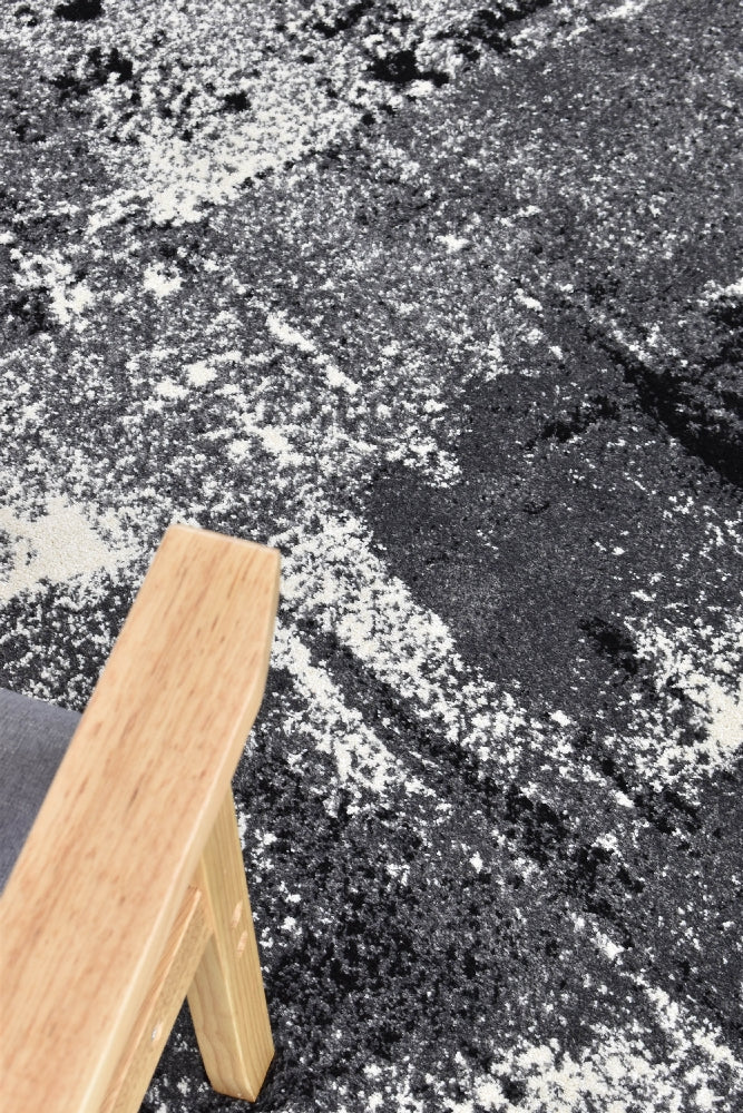 Novas Light Grey Dark Grey Rug - Turkish-inspired modern rug from Treasures of Turkey