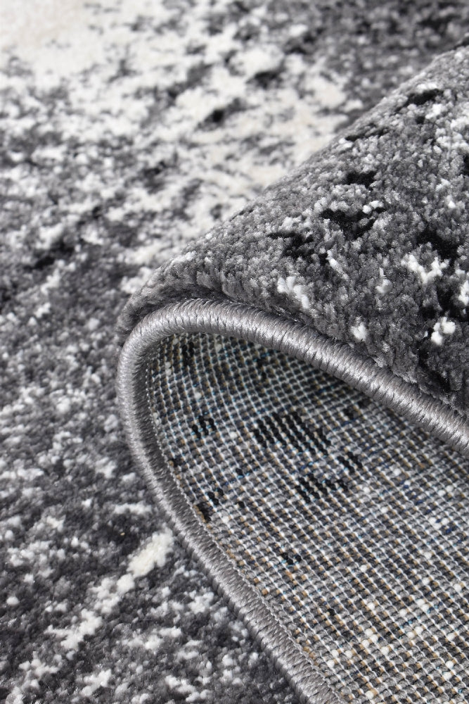 Novas Light Grey Dark Grey Rug - Turkish-inspired modern rug from Treasures of Turkey