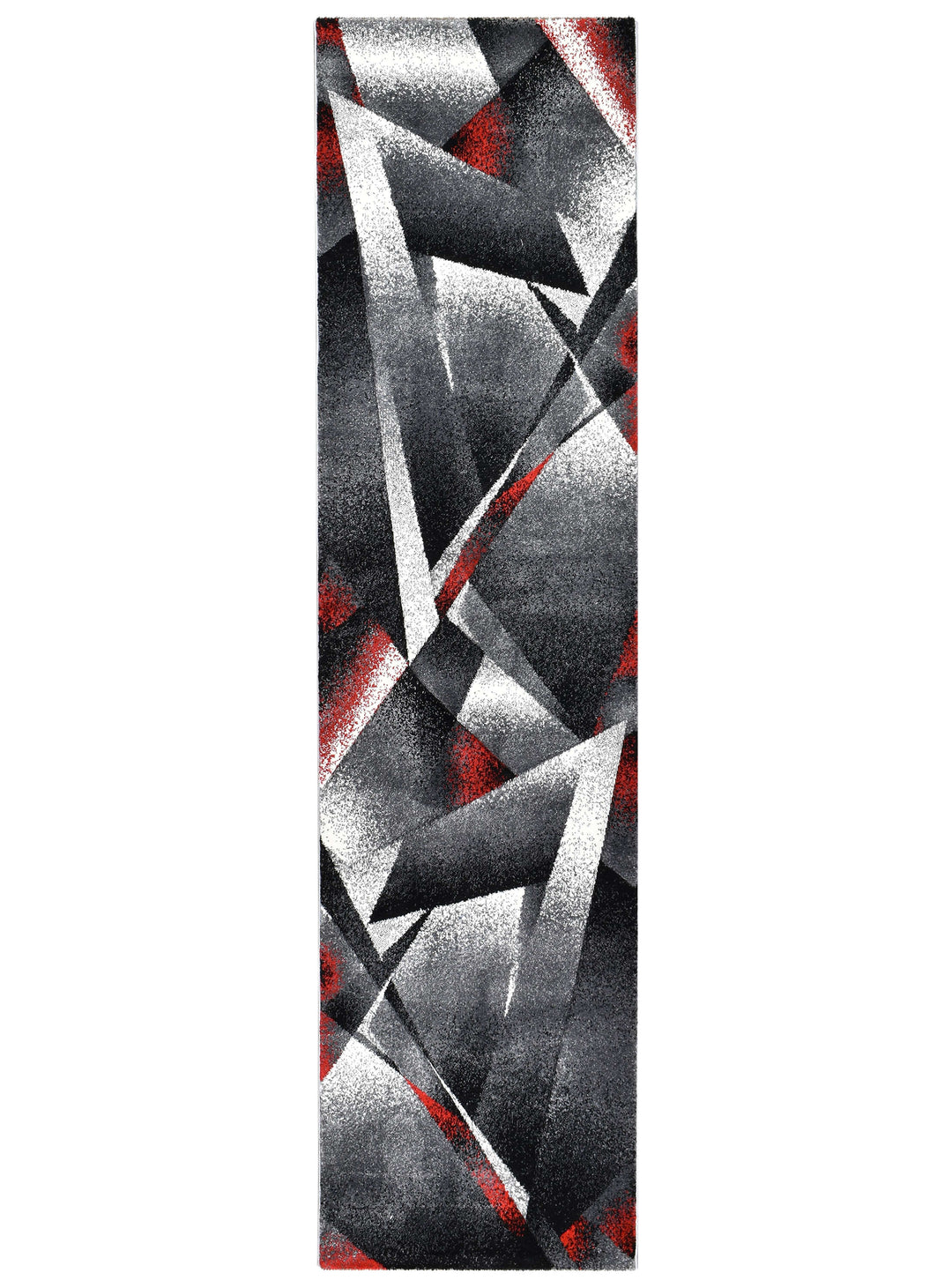 Novas Grey Red Rug - Turkish-inspired modern rug from Treasures of Turkey
