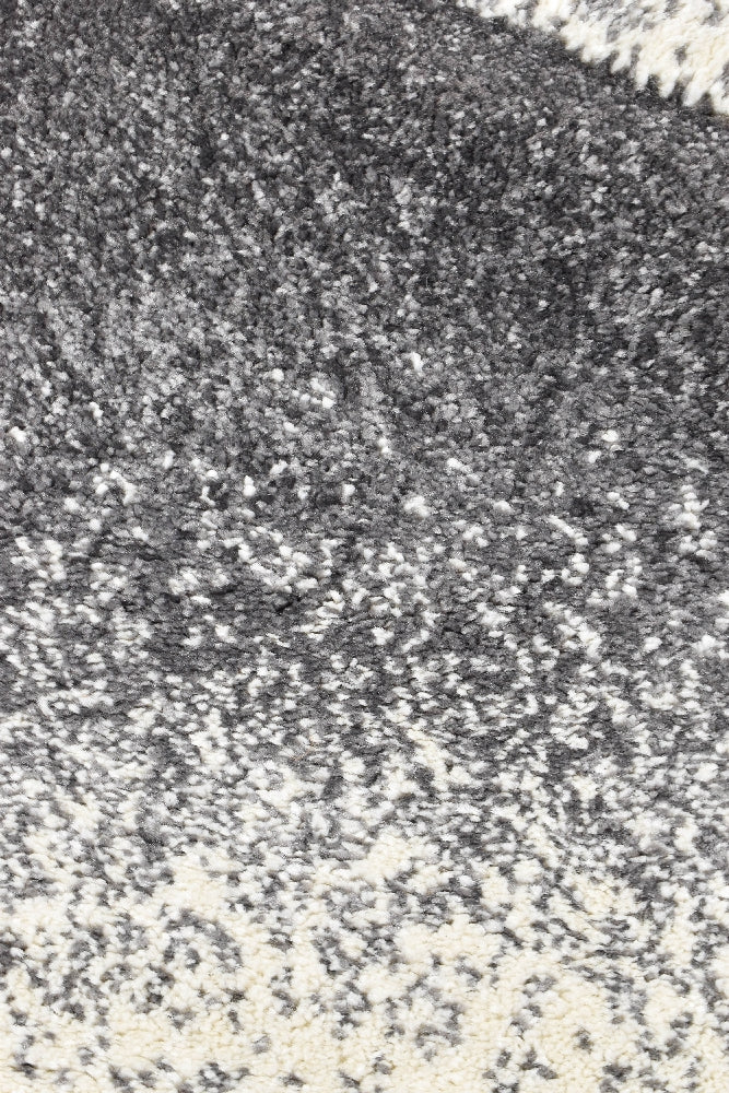 Novas Light Grey Dark Grey Rug - Turkish-inspired modern rug from Treasures of Turkey