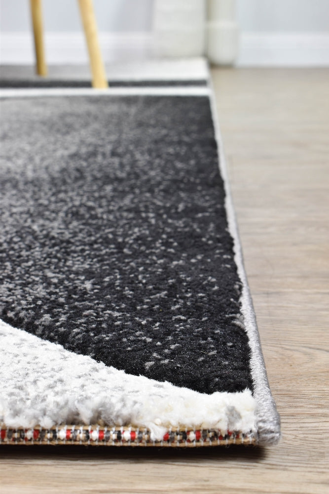 Novas Grey Red Rug - Turkish-inspired modern rug from Treasures of Turkey