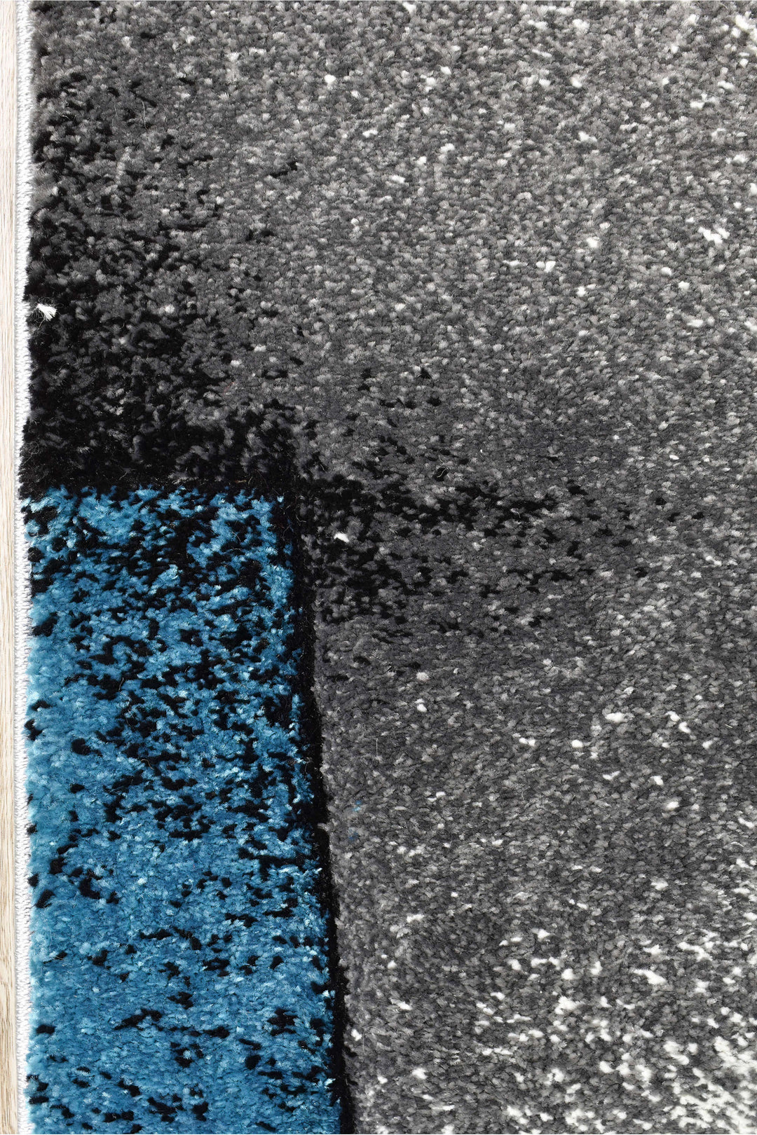 Novas Grey Turquoise Rug - Turkish-inspired modern rug from Treasures of Turkey
